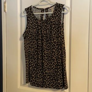 Banana Republic leopard cheetah print top!  EUC M